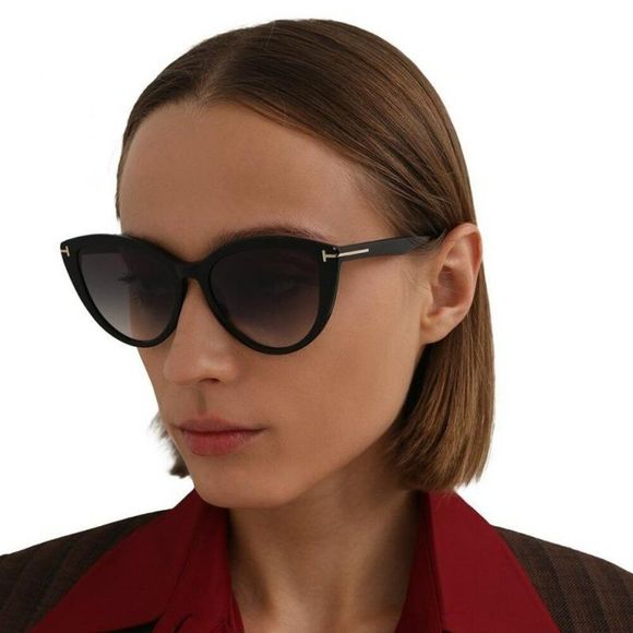 NEW Tom Ford FT0915/S ISABELLA 52F Havana Brown Gradient Cat Eye Women Sunglasse - Picture 3 of 11